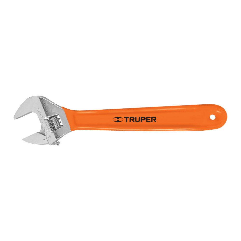 Llave ajustable (perico) 15' cromada, TRUPER PET-15X