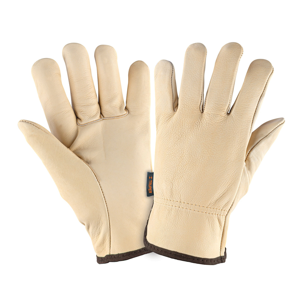 Guantes de piel de res tipo operador, TRUPER GU-273