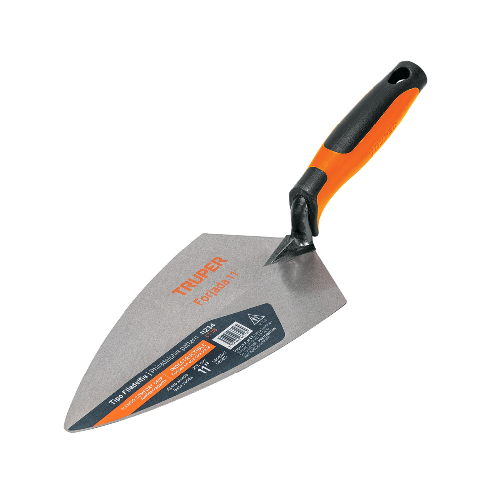 Cuchara para albañil 11' forjada tipo Filadelfia,mgo Comfort CT-11B