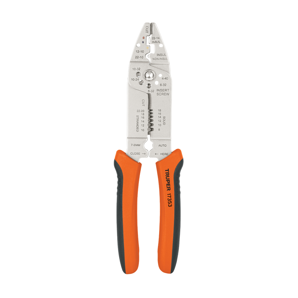 Pinza multiusos 9', para cable 22-10 AWG, TRUPER PE-CA-9