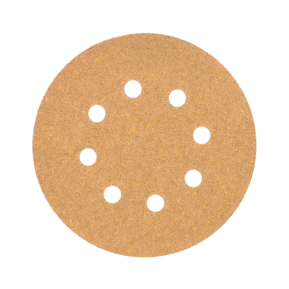 Paquete con 5 discos de lija 5' grano 40, 8 perforaciones DIRO-54