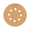 Paquete con 5 discos de lija 5' grano 60, 8 perforaciones DIRO-56