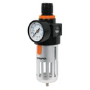 Filtro y regulador, presión de aire, cuerda 1/4' NPT, TRUPER FIRE-1/4