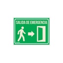 Letrero de señalización 'SALIDA DE EMERGENCIA', 21 x 28 cm LIN-04