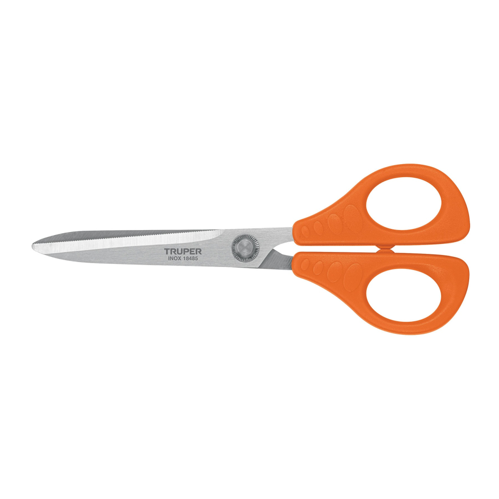 Tijera 8' para oficina, de acero inoxidable, TRUPER TIOF-8