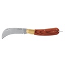Cuchillo abatible 8' para electricista mango madera, TRUPER NEL-8