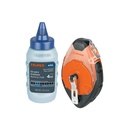 Tiralíneas profesional plástico con gis azul, 30 m (100 ft) TL-100