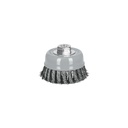 Carda copa 4' alambre trenzado grueso, Multi-rosca, Truper CT-610MRX