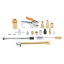 Juego de 18 accesorios neumáticos, cuerda 1/4' NPT, TRUPER JAN-18