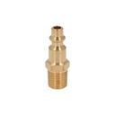 Conector rápido de latón, macho, cuerda 1/4' NPT, TRUPER CORAL-MA-1/4