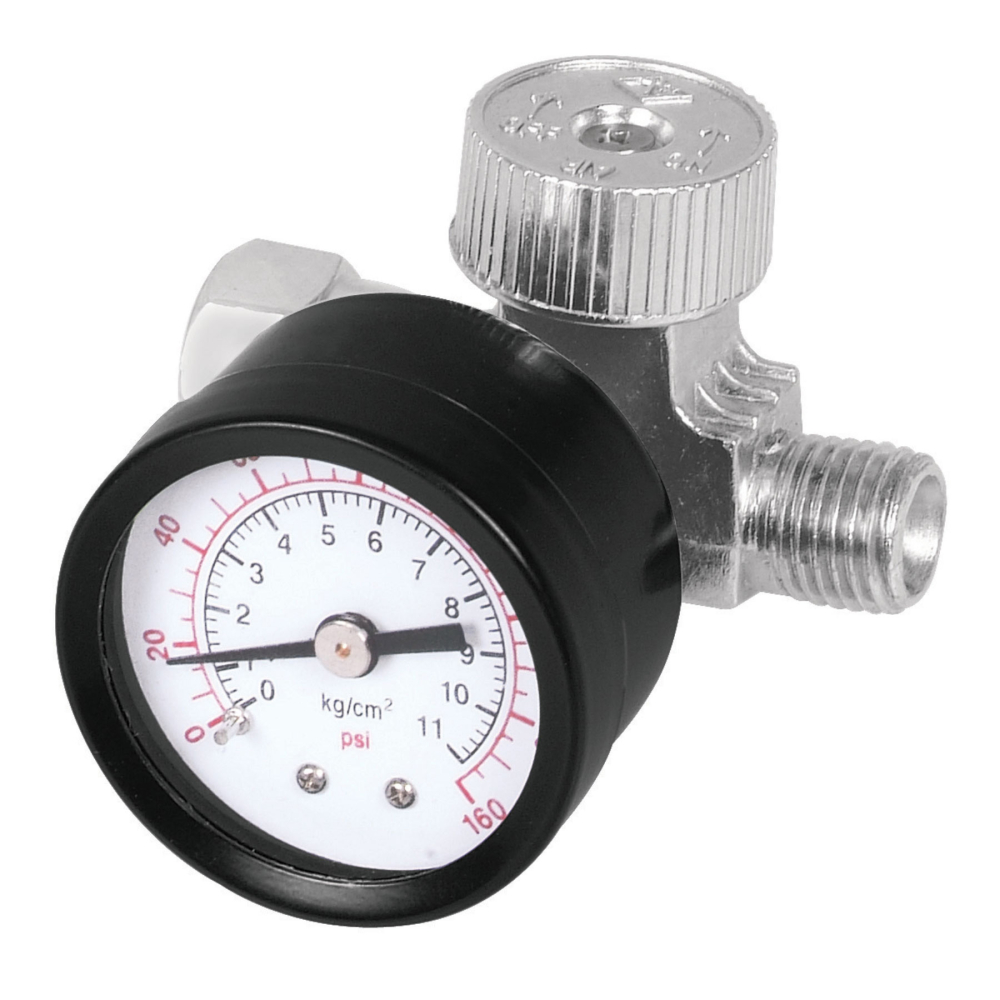Regulador de aire con manómetro, cuerda 1/4' NPT, TRUPER REGU-1/4