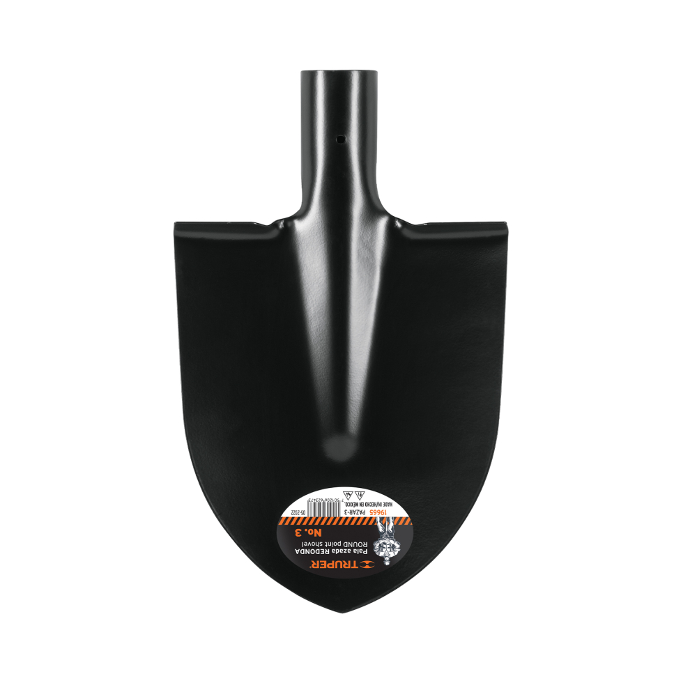 Pala azada redonda # 3, sin mango, TRUPER PAZAR-3