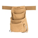 Porta herramientas de carnaza con 12 compartimentos, TRUPER POHE-12C