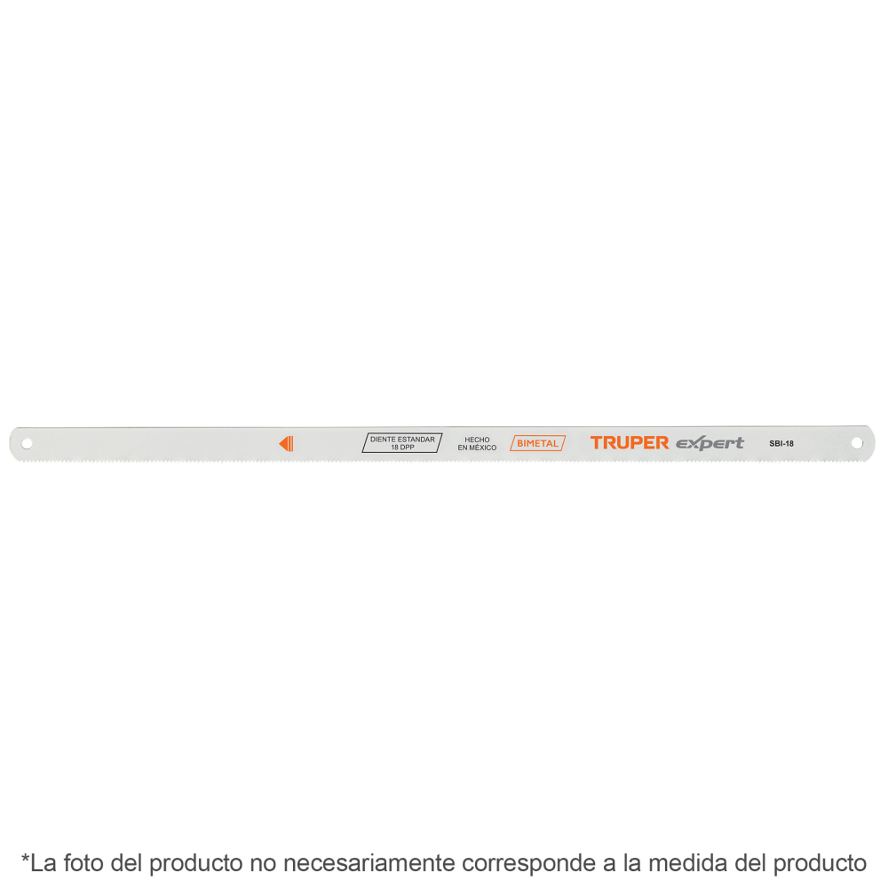 Blíster con 2 seguetas bimetálicas de 18 DPP, TRUPER EXPERT SBI-18/2