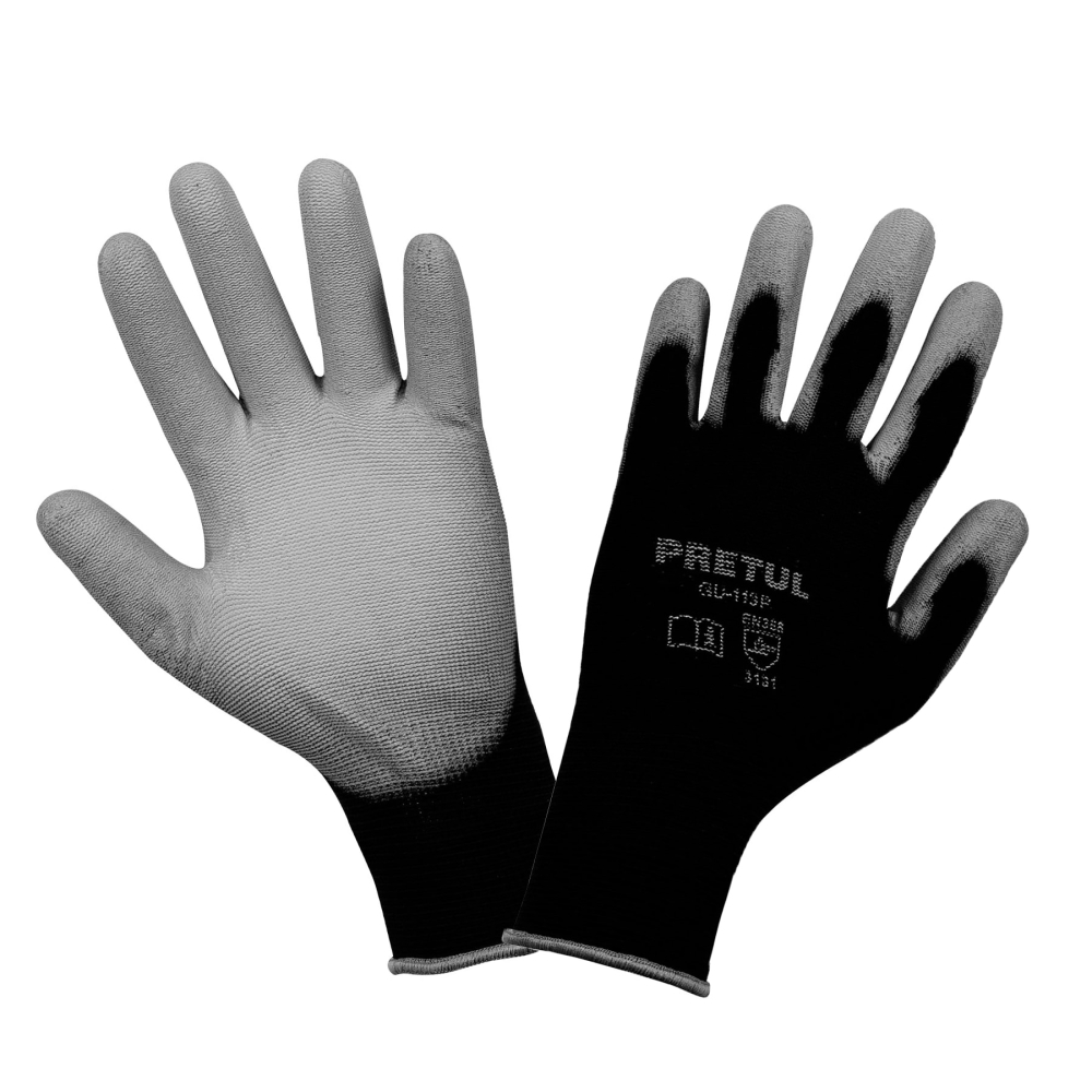 Guantes de nylon recubiertos de poliuretano, G, PRETUL GU-113P