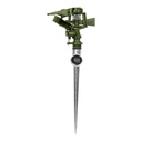 Aspersor plástico 11' una vía estaca metálica, verde, PRETUL ASVE-11
