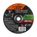 Disco Tipo 42 de 9' x 3.2 mm corte metal, TRUPER EXPERT ABT-782