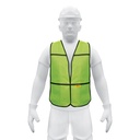 Chaleco de seguridad, uso de día, verde, Pretul CHS-100V