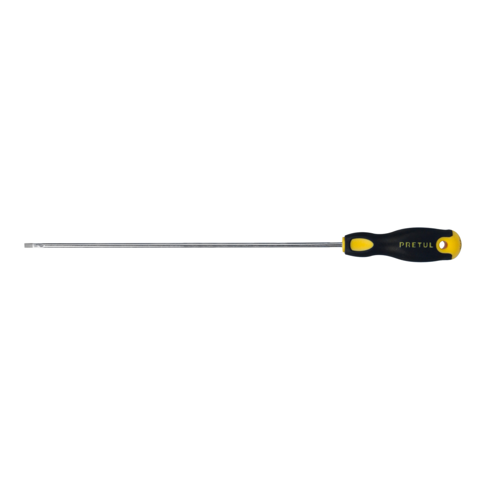 Desarmador cabinet 1/8 x 8' mango Comfort Grip, PRETUL DG-1/8X8BP