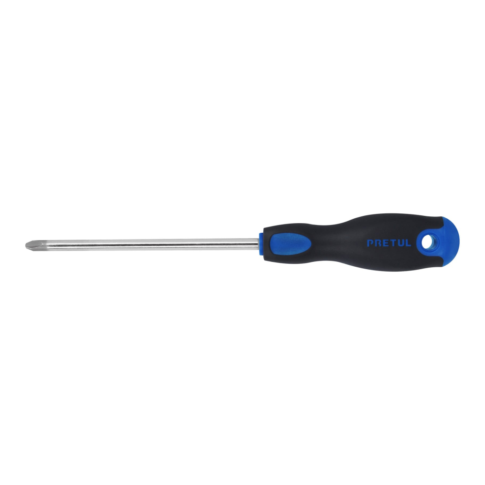 Desarmador de cruz 5/16' x 6' mango Comfort Grip, PRETUL DP-5/16X6BP