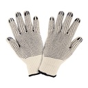Guantes de algodón con puntos de PVC en palma y dorso,PRETUL GU-425