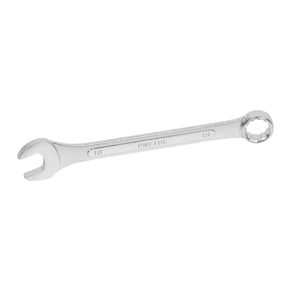 Llave combinada 18 mm x 220 mm de largo, PRETUL LL-2018MP