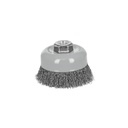 Carda copa 4' alambre ondulado fino, Multi-rosca, TRUPER CO-510MR