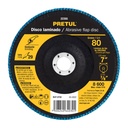 Disco laminado 7', grano 80 centro 7/8', fibra, PRETUL DLP-2732