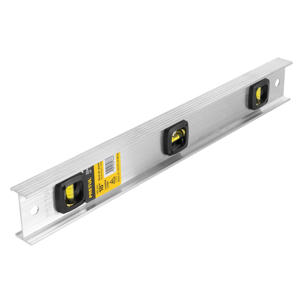 Nivel de 18' con cuerpo de aluminio, PRETUL NP-18P