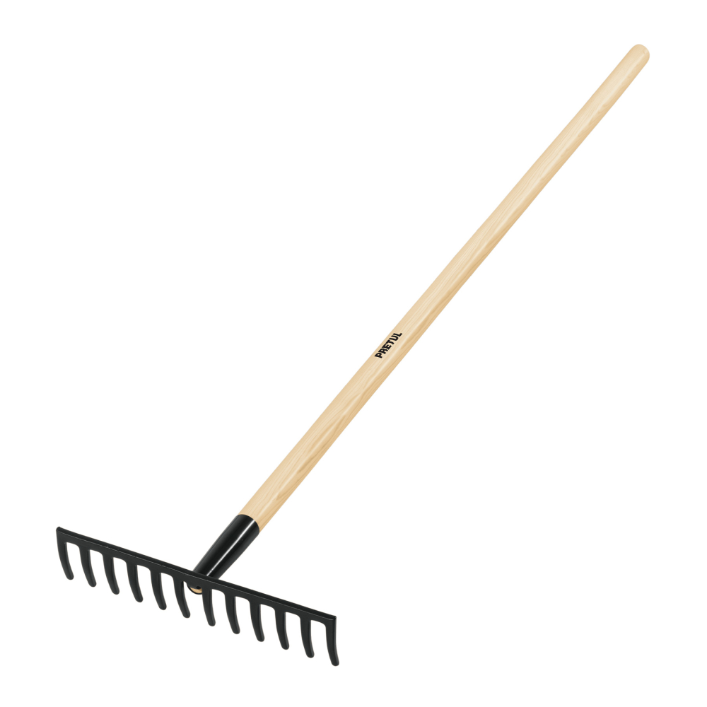 Rastrillo recto de 12 dientes, mango de 48', PRETUL R-12MP