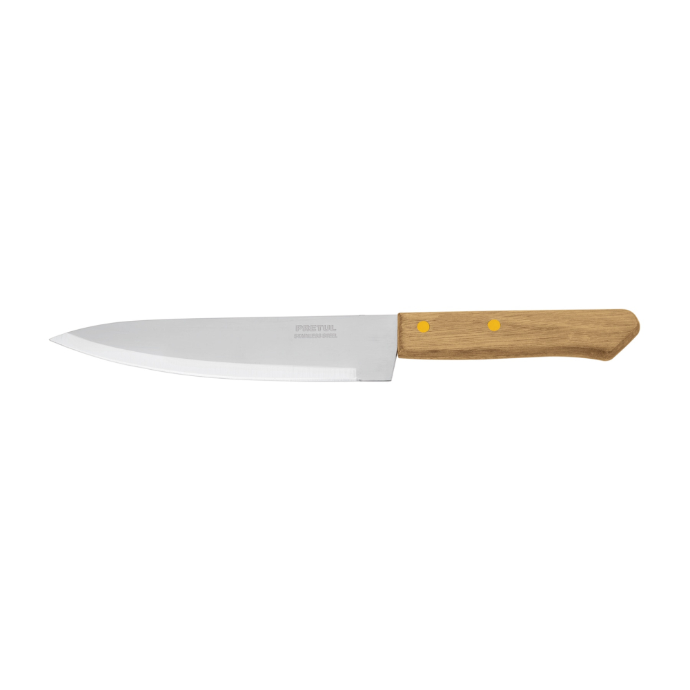Cuchillo de chef 7' mango de madera, PRETUL CUCH-M71