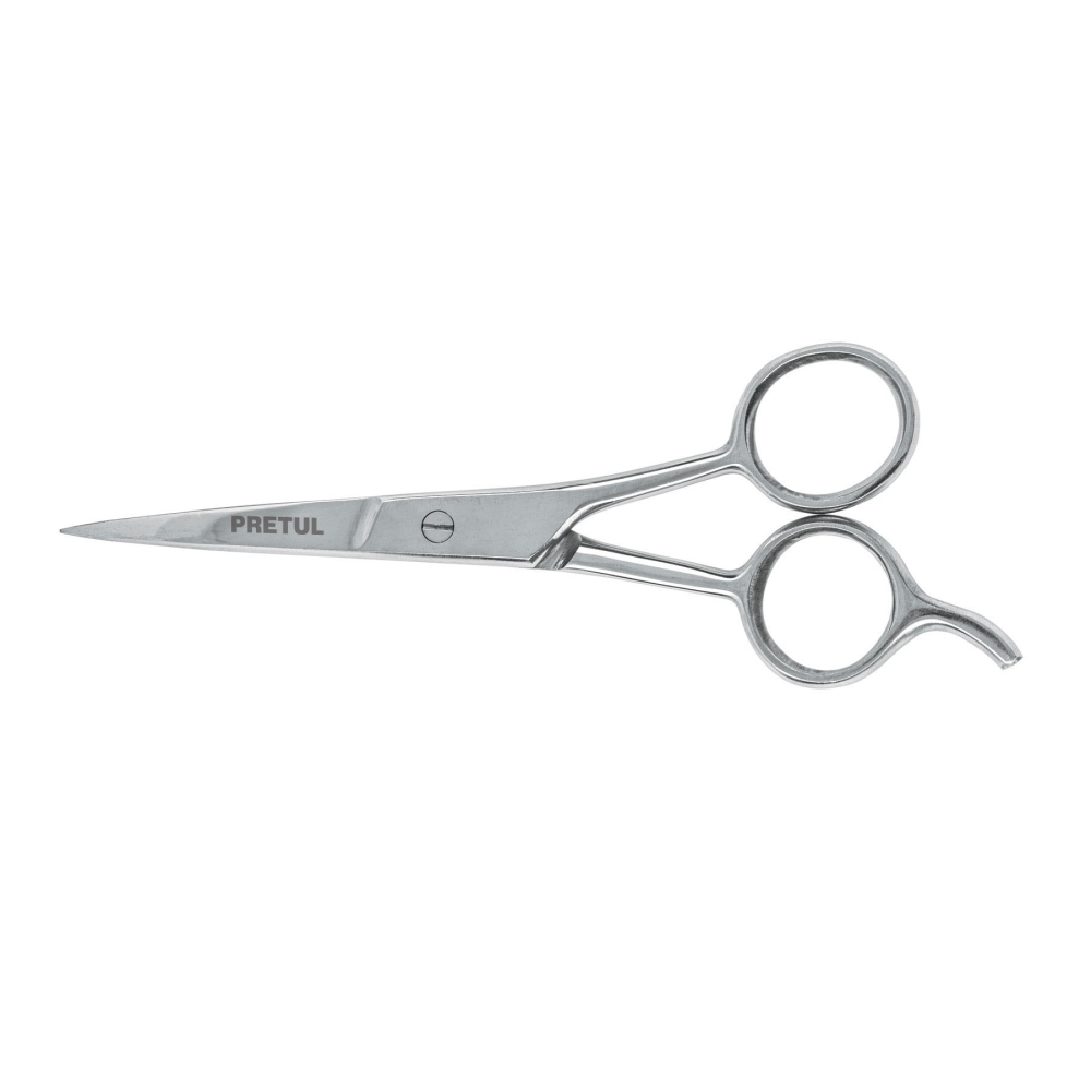 Tijera 5-1/2' estilista, con gancho, acero inoxidable,PRETUL TP-8419-5-1/2