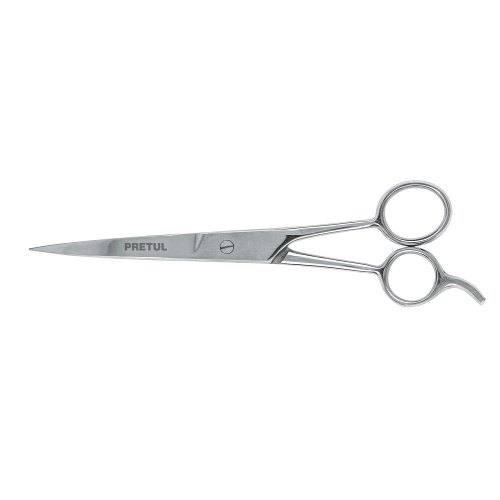 Tijera 7-1/2' estilista, con gancho, acero inoxidable,PRETUL TP-8418-7-1/2