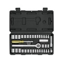 Juego de 39 herramientas 1/4' y 3/8' para mecánico, PRETUL SET-39