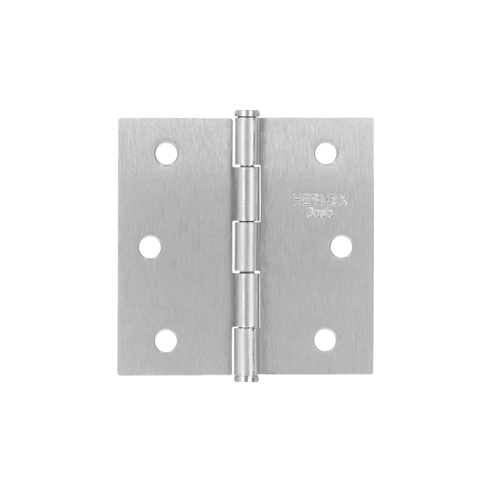 Bisagra cuadrada 2-1/2', acero satinado, cabeza plana, BASIC BC-253PP