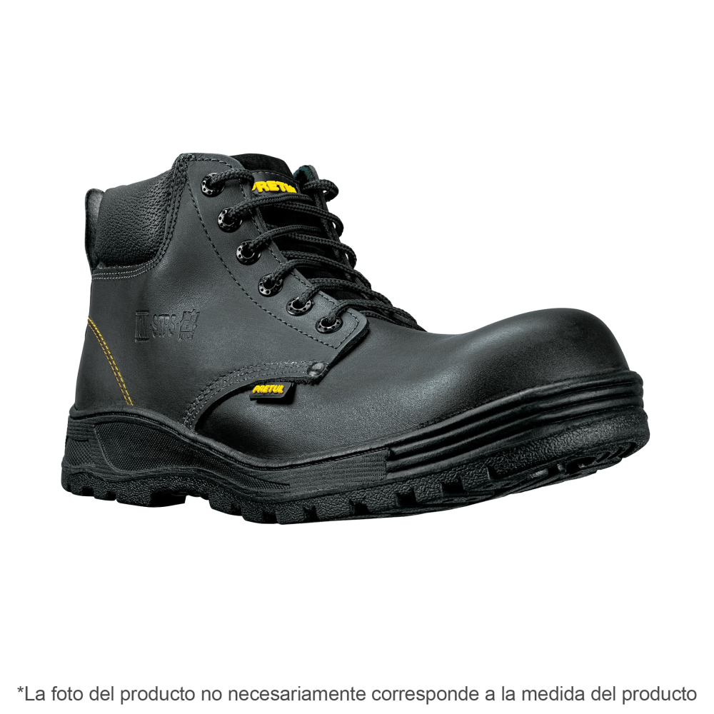 Bota de seguridad negra, #25, casquillo de composite, PRETUL ZC-025N