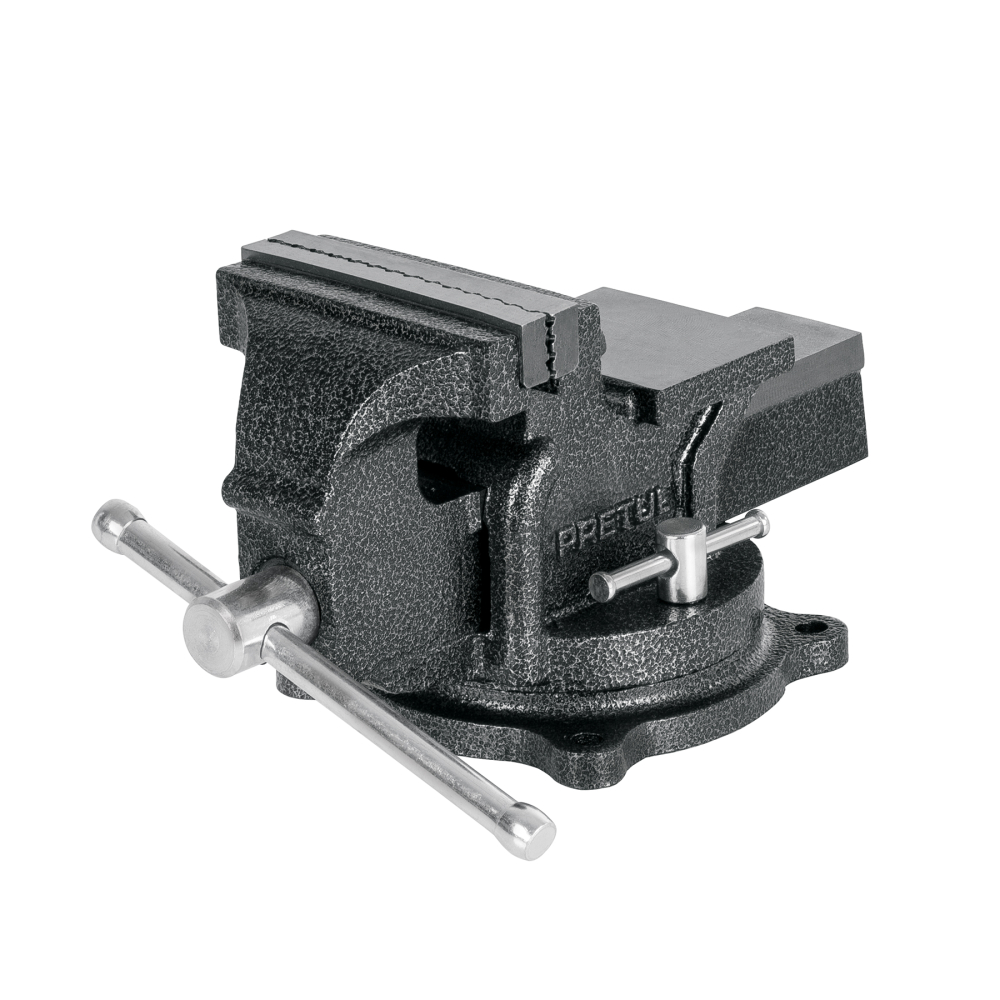 Tornillo de banco 4' de hierro gris, PRETUL TB-4P