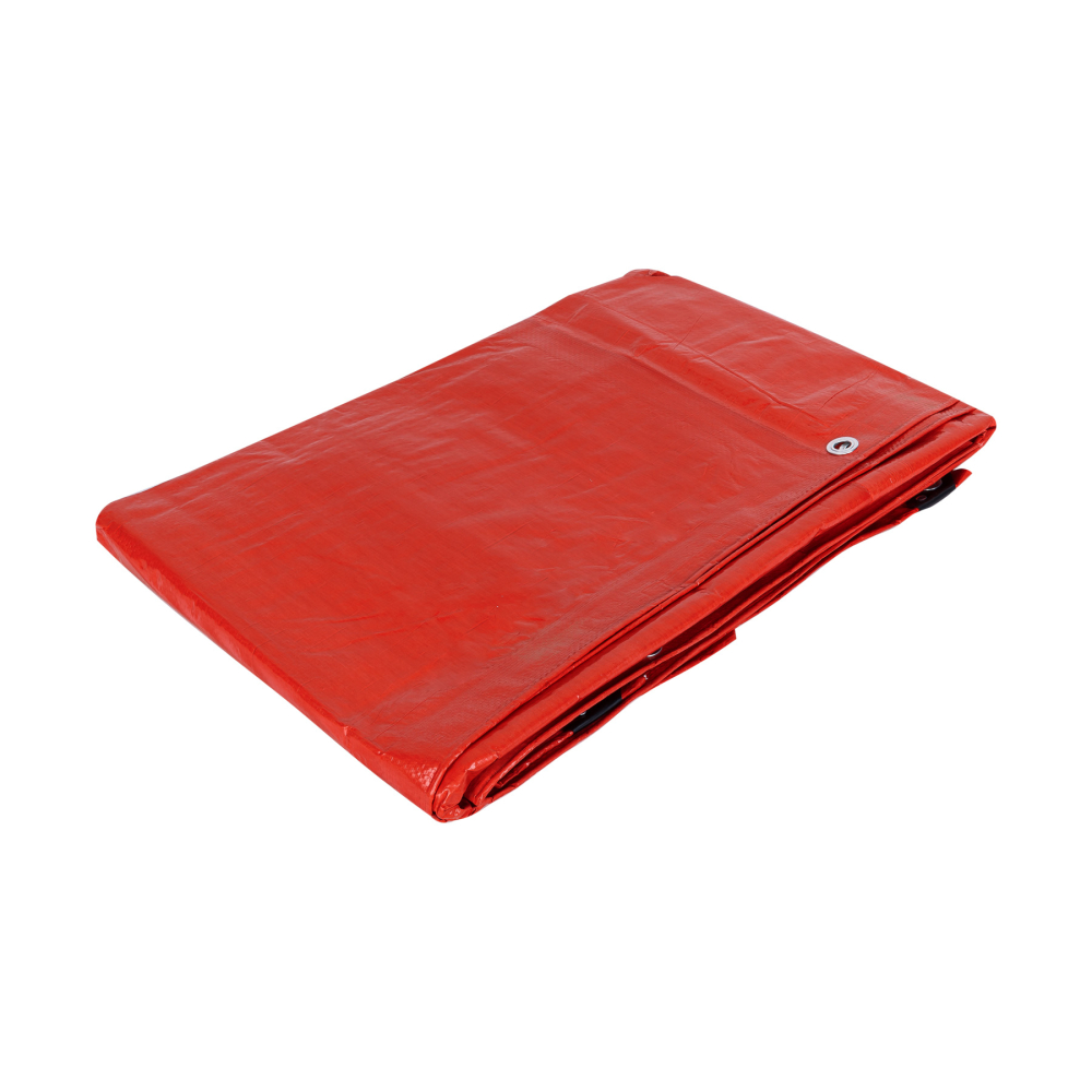 Lona de polietileno 5 x 5 m, roja, 110 g/m2, PRETUL LP-55R