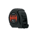 Flexómetro contra impactos 8 m, Cinta Negra 25 mm, Truper FCN-8M