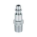 Conector rápido de acero, macho, cuerda 1/4' NPT, PRETUL CORAL-MA-1/4P
