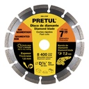 Disco de diamante de 7' x 1.6 mm rin segmentado, PRETUL DID-370P