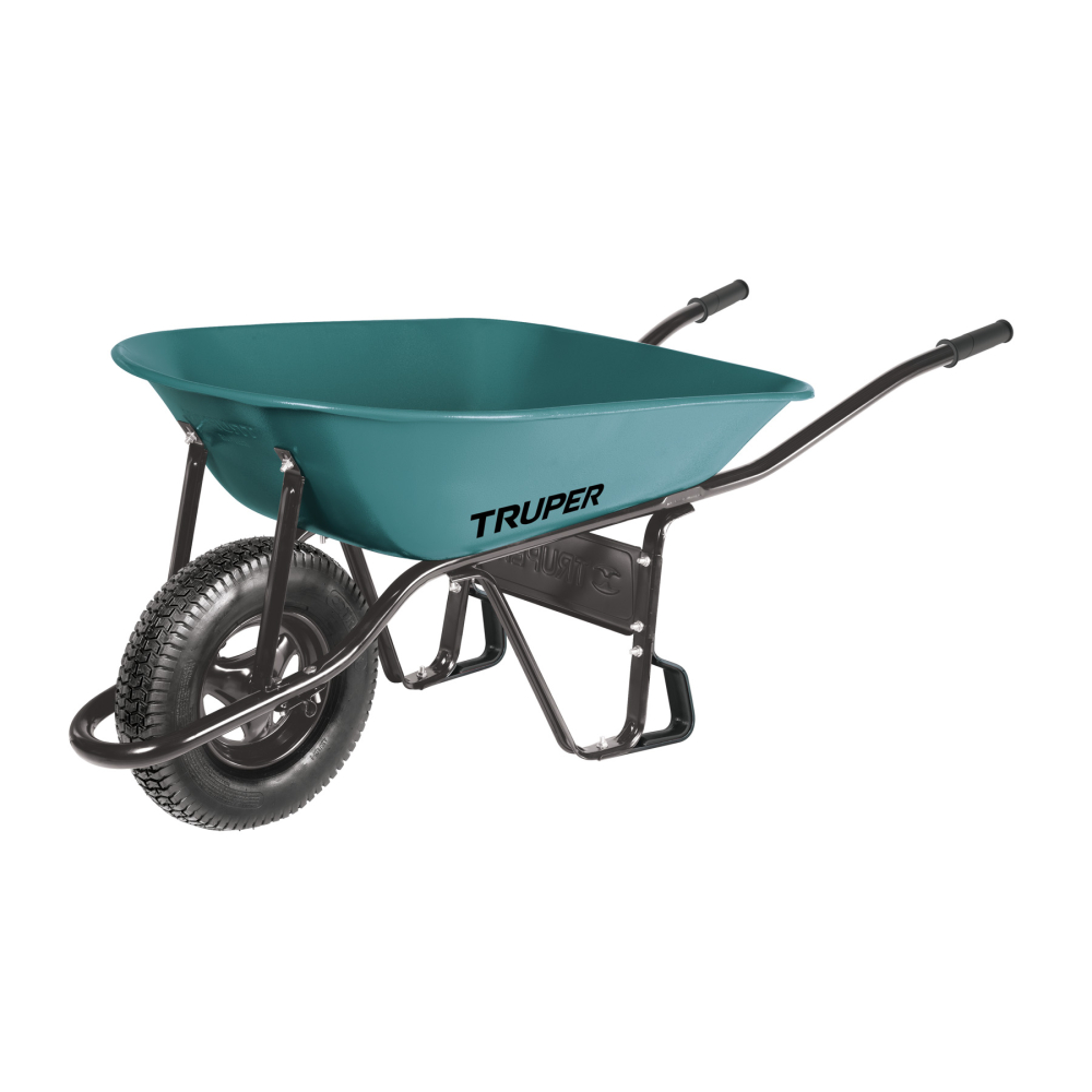 Carretilla 5 ft3 Neumática, bastidor tubular, TRUPER CAT-15ND
