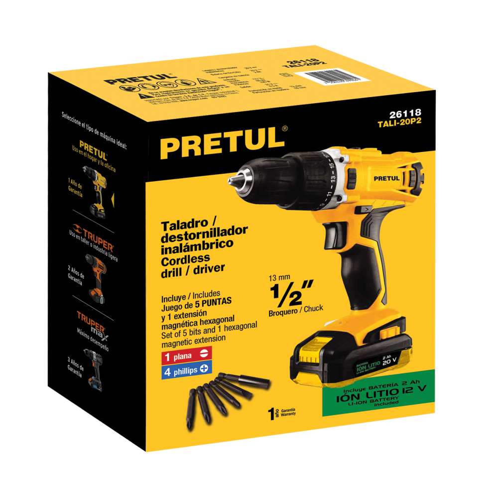 Caja de empaque de repuesto para TALI-20P2, PRETUL CJ-TALI-20P2