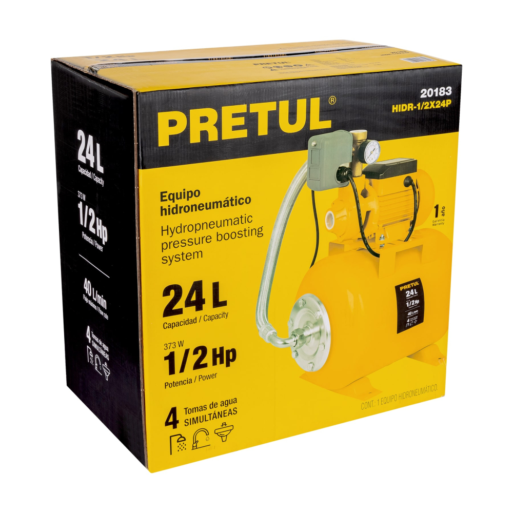 Caja de empaque de repuesto para HIDR-1/2X24P, PRETUL CJ-HIDR-1/2X24P