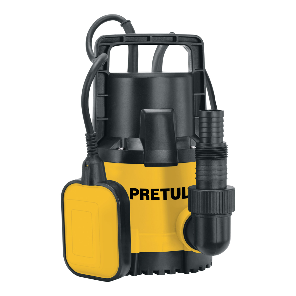 Bomba sumergible plástica, 3/4 HP para agua limpia, PRETUL BOS-3/4LPP