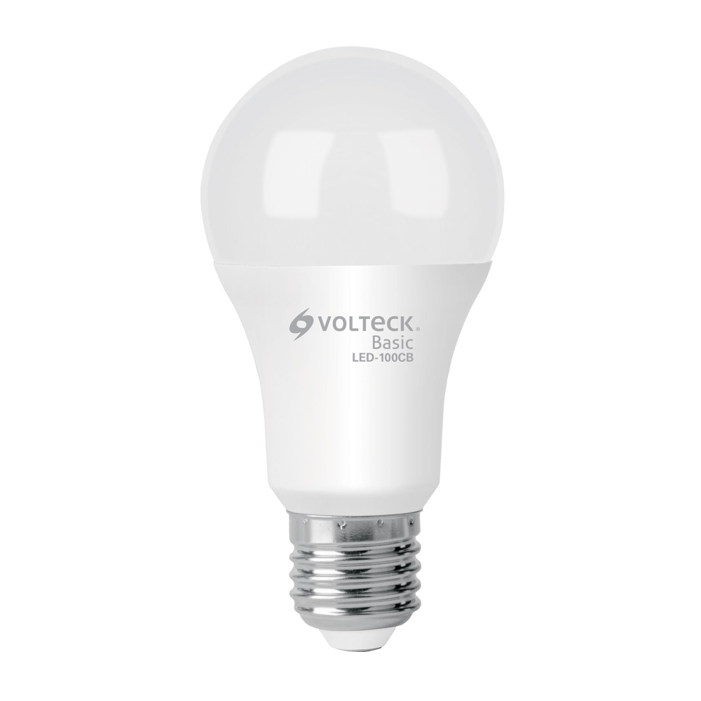 Foco LED 14W (75W) A19, 3000K blanca cálida, 1150 lm, BASIC LED-100CB