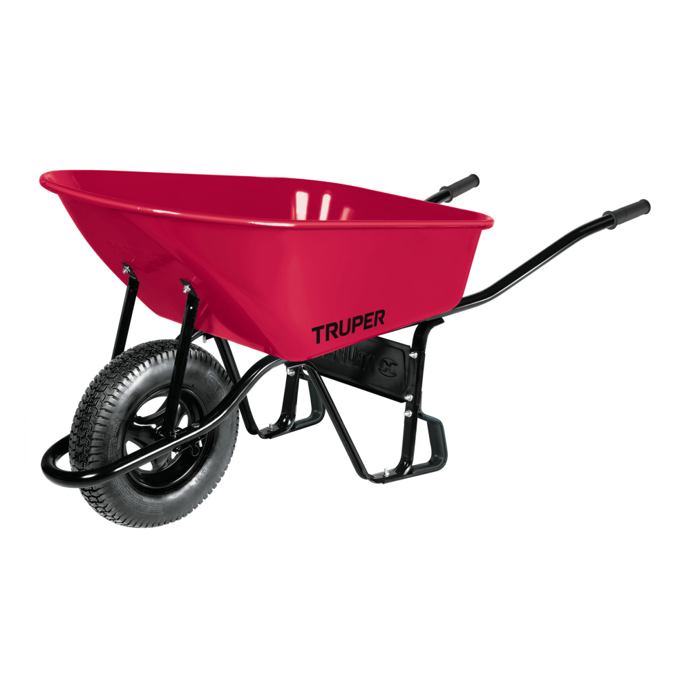 Carretilla 6 ft3 Neumática, bastidor tubular, TRUPER CAT-60ND