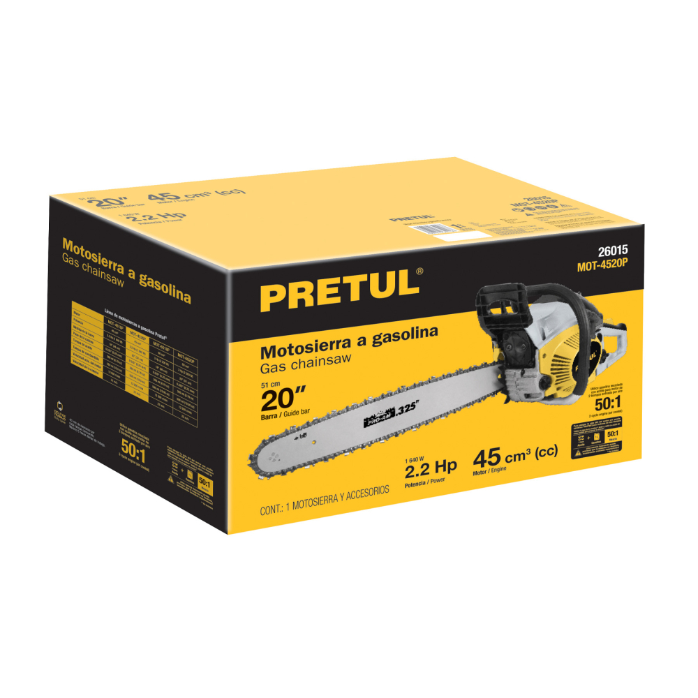 Caja de empaque de repuesto para MOT-4520P, PRETUL CJ-MOT-4520P