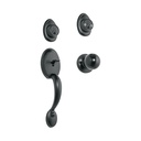 Jaladera y perilla, Berna llave-llave, negro, BASIC CEP-62PJP