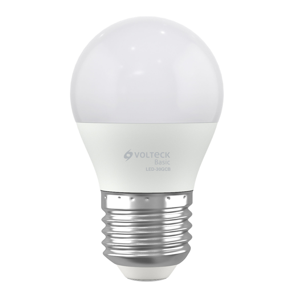 Foco LED 3W (25W) G45, 3000K blanca cálida, 270 lm, BASIC LED-30GCB